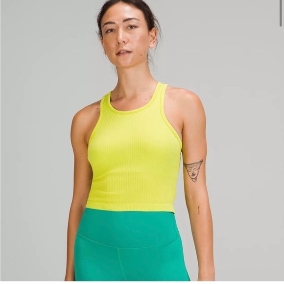 lululemon athletica Tops - Lululemon Ebb to Street Cropped Racerback Tank Top